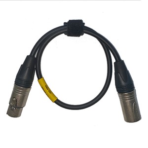Кабель аудио XLR - XLR GS-PRO XLR3F-XLR3M black 0.5m