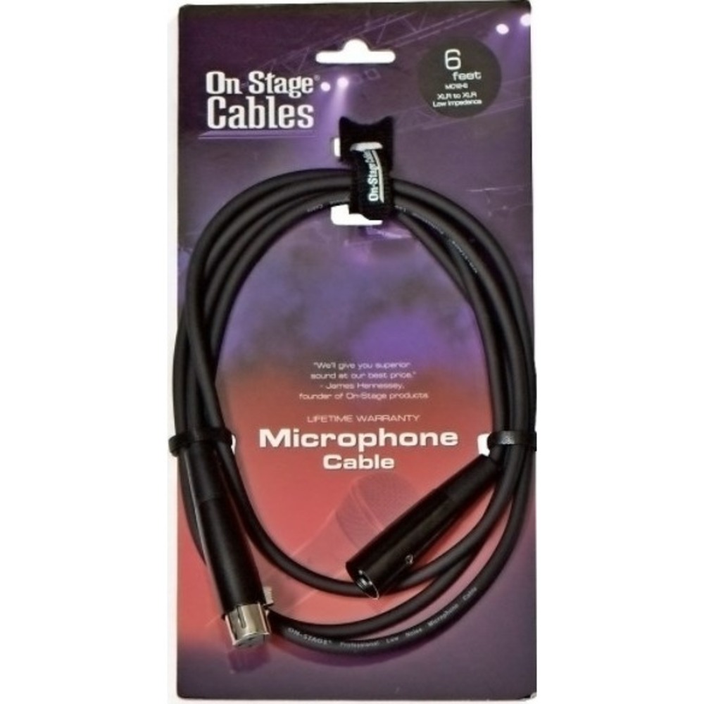 Кабель аудио XLR - XLR OnStage MC12-6
