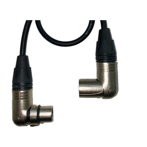 Кабель аудио XLR - XLR GS-PRO XLR3F-R угловой - XLR3M-R угловой black 2.0m