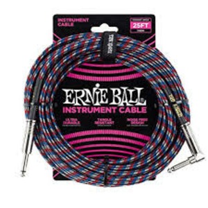 Кабель инструментальный угловой Ernie Ball 6063 7.62m