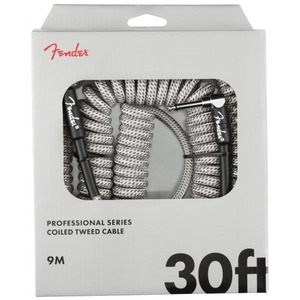Кабель гитарный FENDER Professional Coil Cable 30 White Tweed 9.0 m