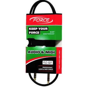 Кабель аудио Jack - Jack FORCE FLC-02/1 1.0m