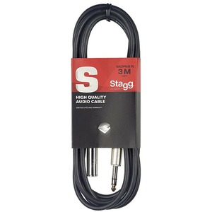 Кабель аудио Jack - Jack Stagg SAC3PSJS DL 3.0m
