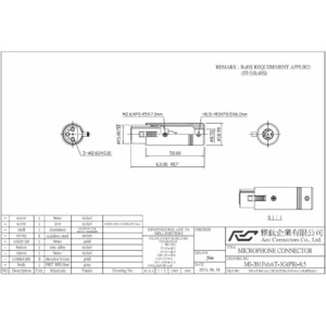 Разъем XLR Aec Connectors MI-201F Gold