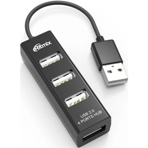 USB-разветвитель Ritmix CR-2402 black