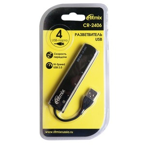 USB-разветвитель Ritmix CR-2406 black