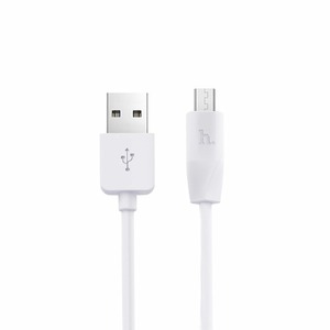 Micro USB кабель hoco 6957531032038 X1, белый 1.0m
