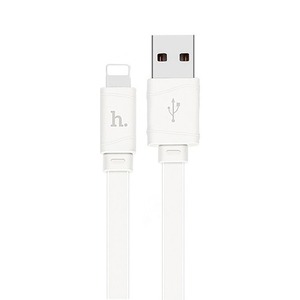 USB Ligntning кабель hoco 6957531040019 X5, белый 1.0m