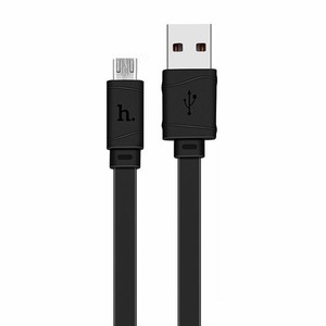 Micro USB кабель hoco 6957531040064 X5, черный 1.0m