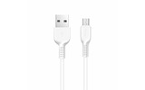 Micro USB кабель hoco 6957531061175 X13, белый 1.0m