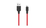 USB Ligntning кабель hoco 6957531071372 X21, черно-красный 1.0m