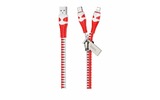 USB TypeC/Lightning кабель hoco 6931474743343 U97, красно-белый 1.2m