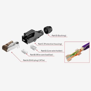 Разъем RJ-45 Roxtone RJ45C5E-PH-BU