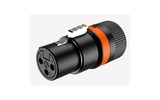 Разъем XLR Roxtone LX3F-Black/Orange