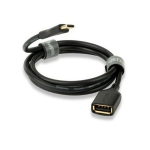 Кабель USB QED (QE8191) Connect USB A(F) to C 0.15m