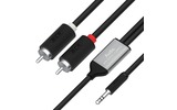 Кабель аудио Jack - RCA Greenconnect GCR-53190 1.0m