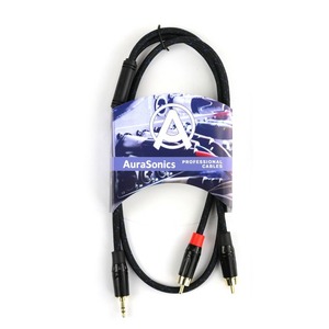 Кабель аудио Jack - RCA AuraSonics J35Y2RCA-1 1.0m