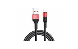 Кабель USB hoco 6957531080190 X26, черно-красный 1.0m