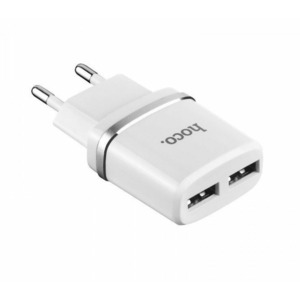 Зарядное устройство сетевое hoco 6957531047759 C12, белый