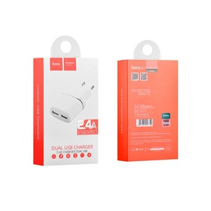 Зарядное устройство сетевое hoco 6957531047759 C12, белый