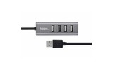 Концентратор USB hoco 6957531038139 HB1, темно-серый