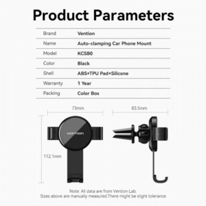Автомобильный держатель для телефона Vention KCSB0
