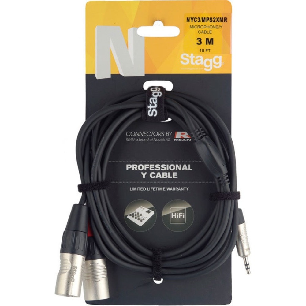 Кабель аудио Jack - XLR Stagg NYC3/MPS2XMR 3.0m