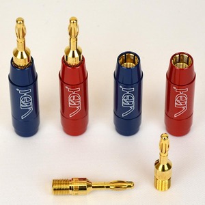 Разъем Акустический Van Den Hul BERRI Banana Gold Plated Bus 6.5mm Blue