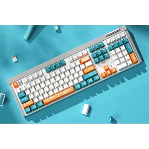 Клавиатура компьютерная AULA F3050 green+white