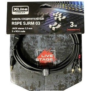 Кабель аудио 1xMini Jack - 2xRCA Xline Cables RSPE SJRM03 3.0m
