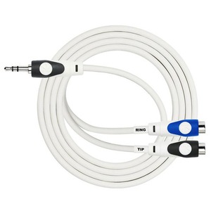 Кабель аудио Jack - RCA Kirlin LGY-367L 1M WH 1.0m