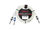 Кабель аудио Jack - Jack Kirlin LGY-336 2M WH 2.0m