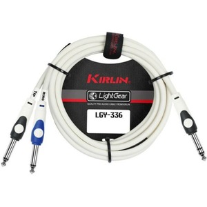 Кабель аудио Jack - Jack Kirlin LGY-336 0.3M WH 0.3m
