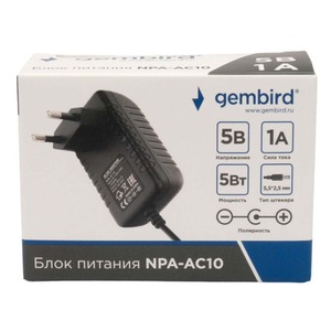 Адаптер питания Gembird NPA-AC10