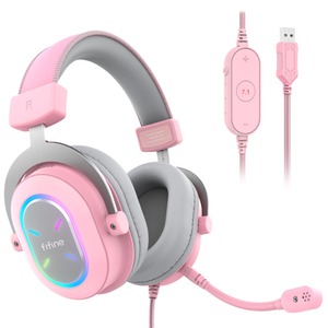 Гарнитура компьютерная Fifine H6X Pink