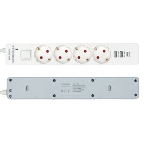 Сетевой фильтр Гарнизон EPS-OP-4-CU2-W-2 2.0m