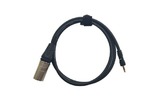Кабель аудио Jack - XLR GS-PRO CL 100 miniJackSt-screw с закруткой - XLR3M черный 0.5m