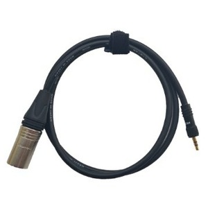 Кабель аудио Jack - XLR GS-PRO CL 100 miniJackSt-screw с закруткой - XLR3M черный 0.5m