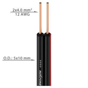 Кабель Акустический Roxtone SC008D/100 Black 100.0m