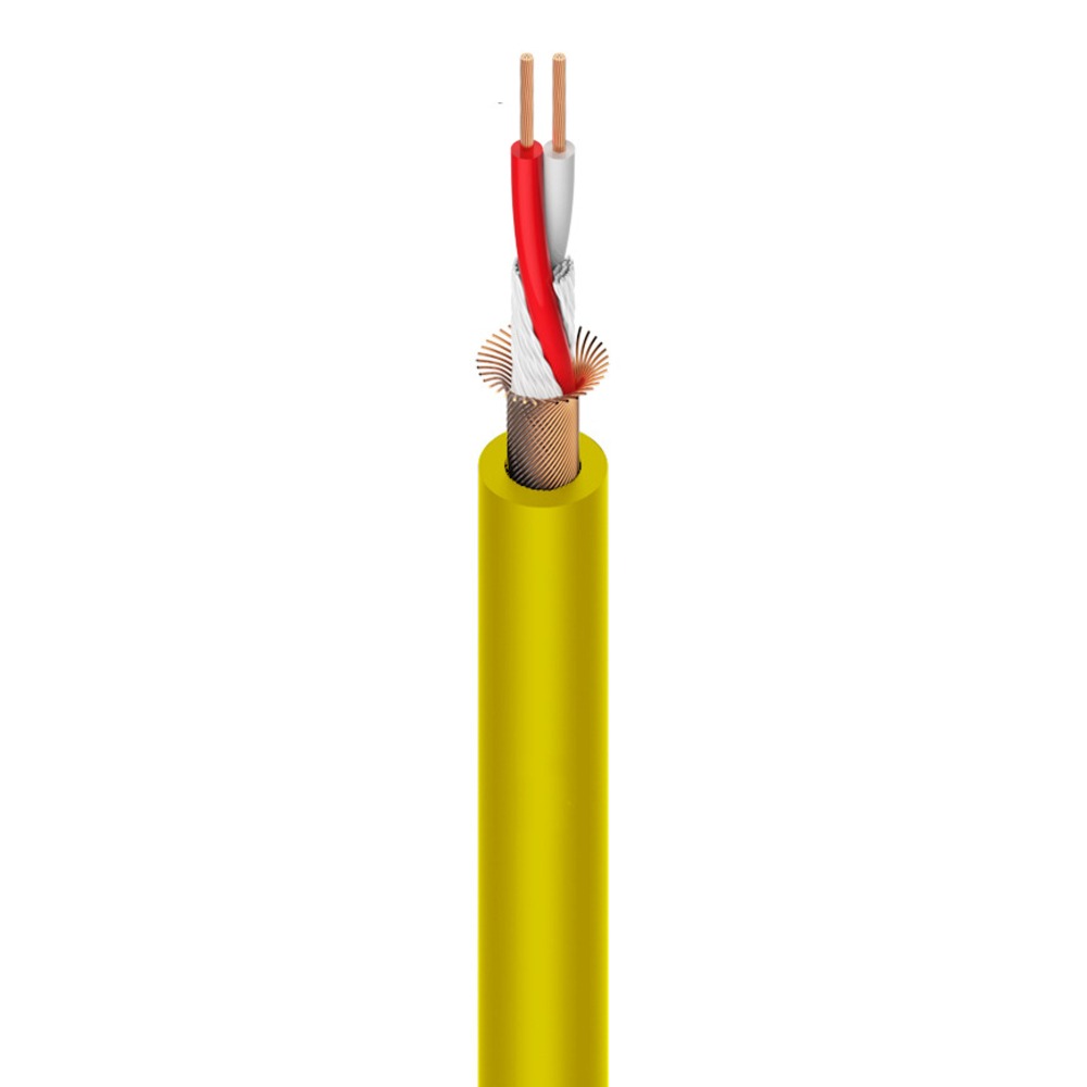 Кабель микрофонный в нарезку Roxtone MC002/100 Yellow 100.0m