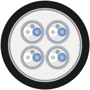 Кабель мультикор в нарезку Sommer Cable 100-0101-04 SC-Mistral MCF Black 100.0m