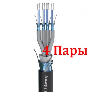 Кабель мультикор в нарезку Sommer Cable 100-0101-04F SC-Mistral MCF Black 100.0m