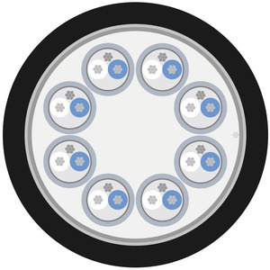 Кабель мультикор в нарезку Sommer Cable 100-0101-08 SC-Mistral MCF Black 100.0m