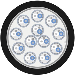 Кабель мультикор в нарезку Sommer Cable 100-0101-12 SC-Mistral MCF Black 100.0m