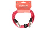 Кабель аудио XLR - XLR FORCE FMC-05/3 RD 3.0m