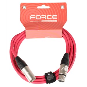 Кабель аудио XLR - XLR FORCE FMC-05/3 RD 3.0m