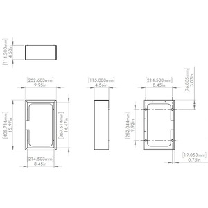 Монтажная рамка для колонки Martin Logan 3XW On-Wall Frame