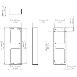 Монтажная рамка для колонки Martin Logan 5XW On-Wall Frame