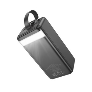 Мобильный аккумулятор hoco 6942007612098 J123C, 60000мАч, 3A, с дисплеем, черный