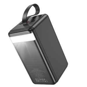 Мобильный аккумулятор hoco 6942007612104 J123D, 90000мАч, 3A, с дисплеем, черный